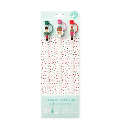 Classic Nutcracker Straw Topper Set
