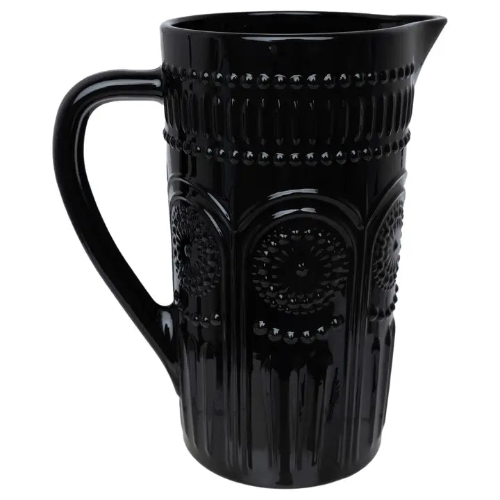 Codi Glass Pitcher Tricorn Black