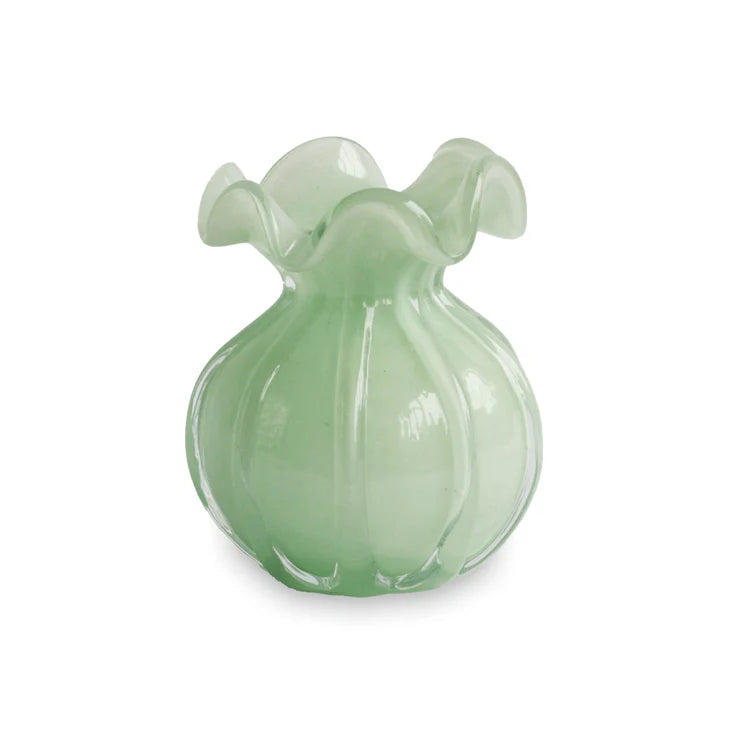 Beatriz Ball Glass Vento Medium Round Bud Vase- Jade