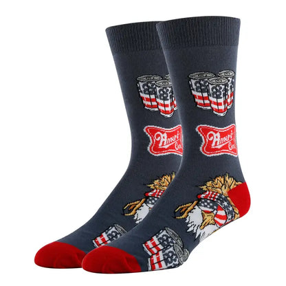 Ameri Can Novelty Eagle Cotton Crew Socks