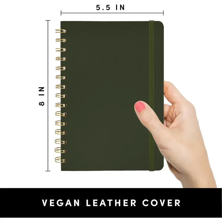 Spiral Bound Hardcover Lined Journal