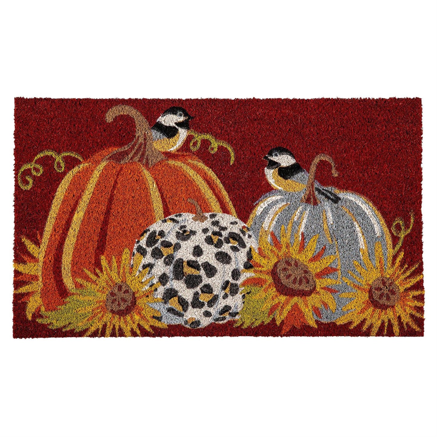 Autumn Animal Print Coir Mat