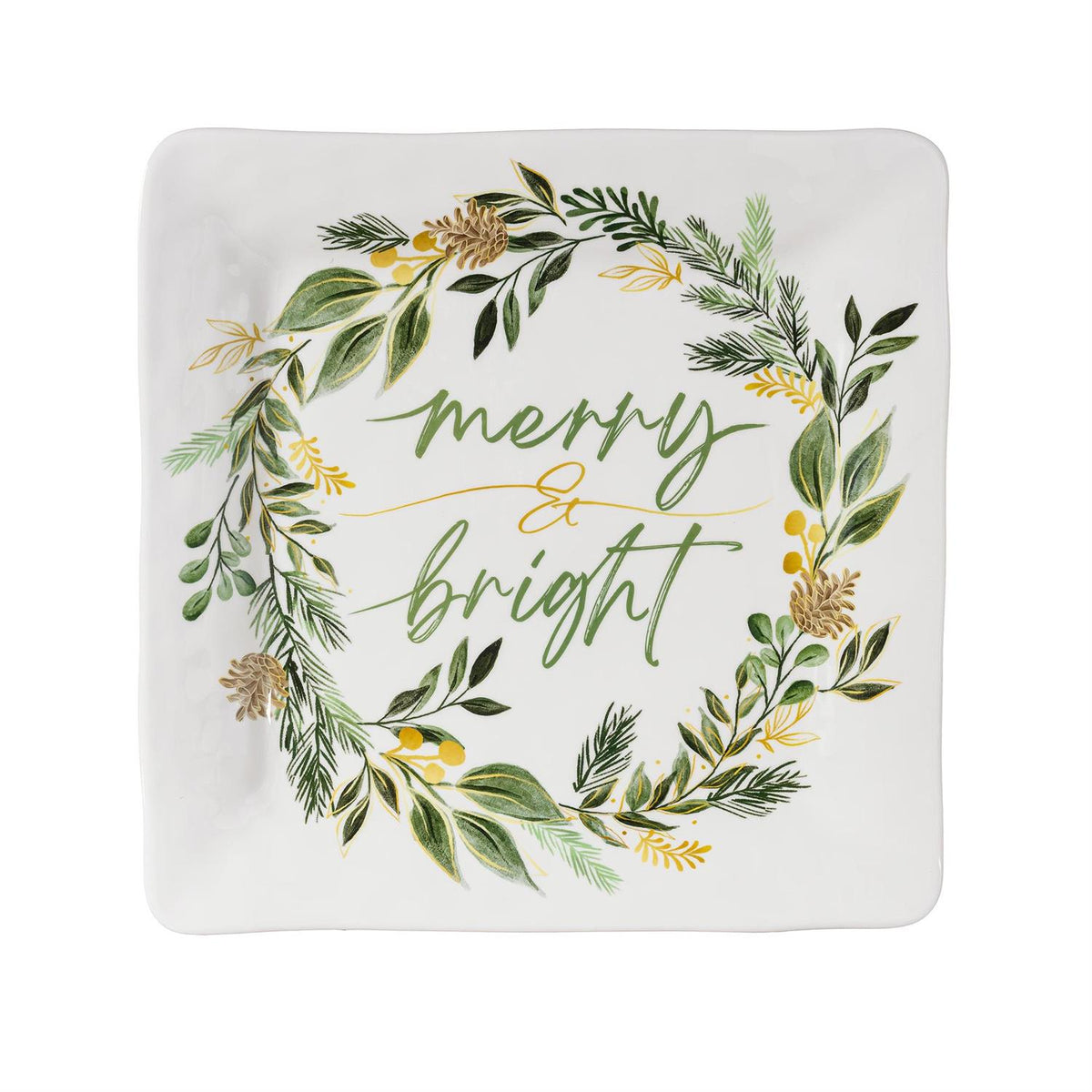 Shades of Emerald Square Platter