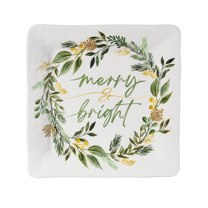 Shades of Emerald Square Platter