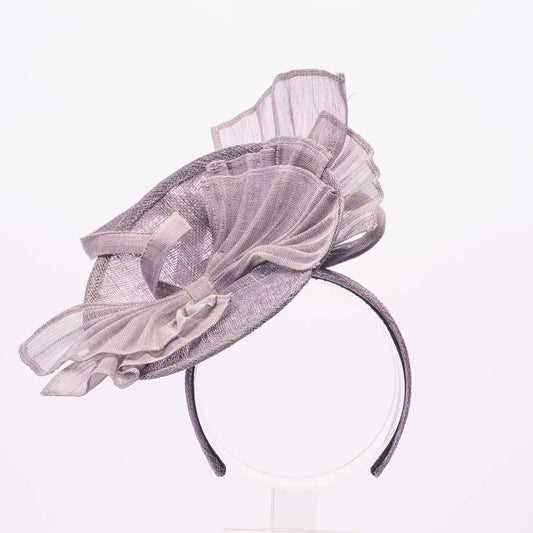 Round Sinamay Base Fascinator - Kentucky Derby wear