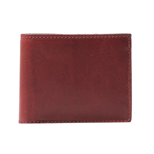 Mission Mercantile Leather Goods Campaign Leather Bifold Wallet - Oxblood