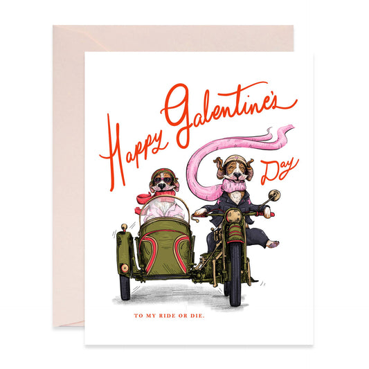 Ride or Die Galentine's Day Card