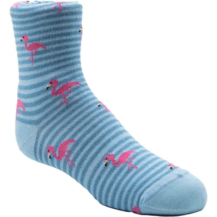 Flamingo Stripe Socks
