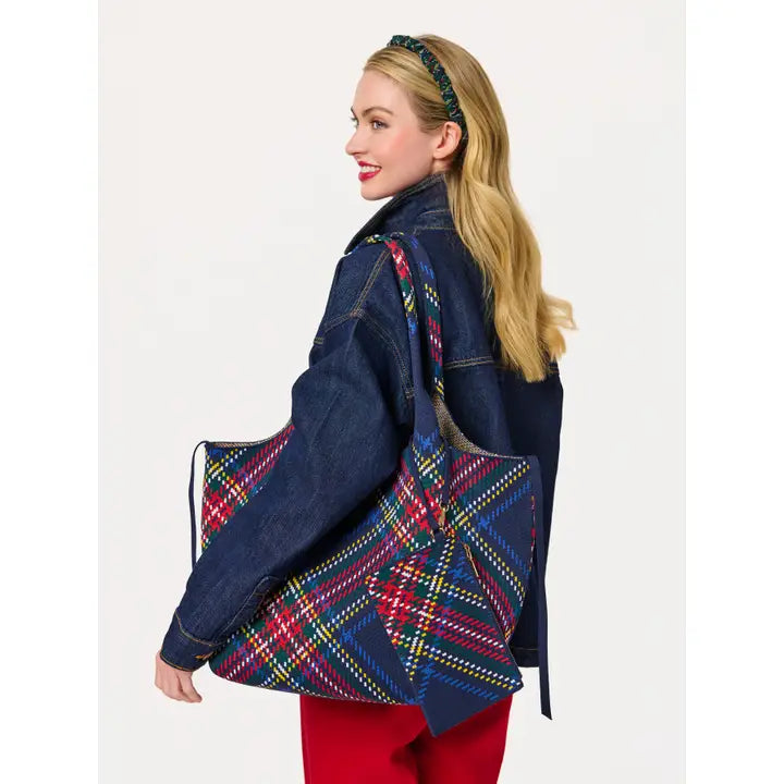 Robbie Plaid Tote