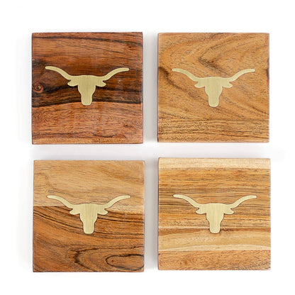Longhorn Wood Coasters