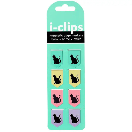 Black Cats I-Clips Magnetic Page Markers