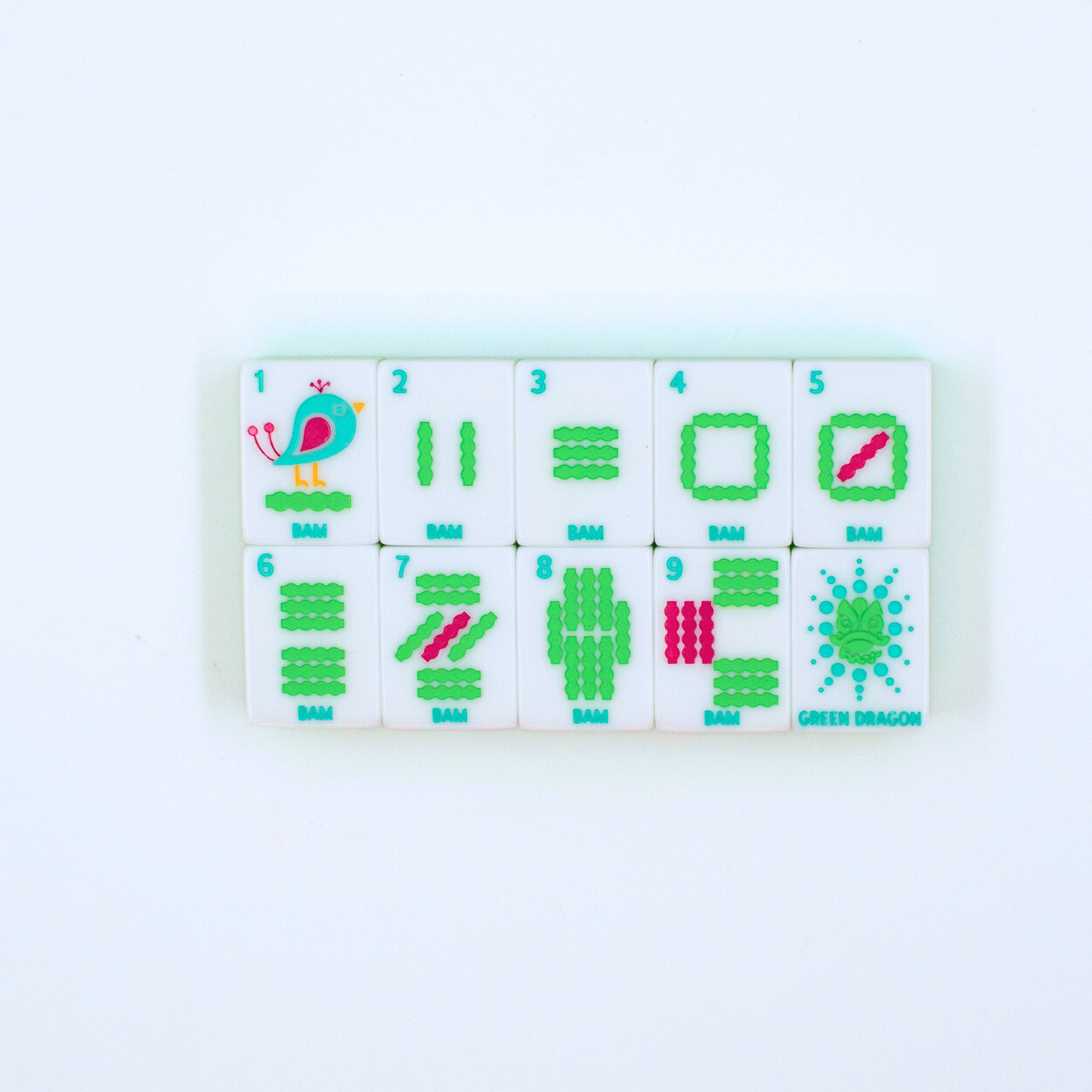 Crystal Confetti Purple - Mahjong Tile Set with a Sprinkle of Color