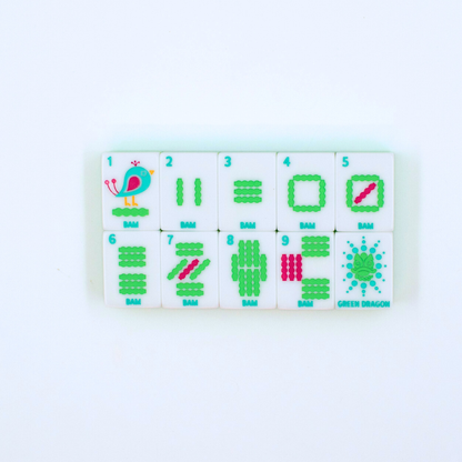 Crystal Confetti Purple - Mahjong Tile Set with a Sprinkle of Color
