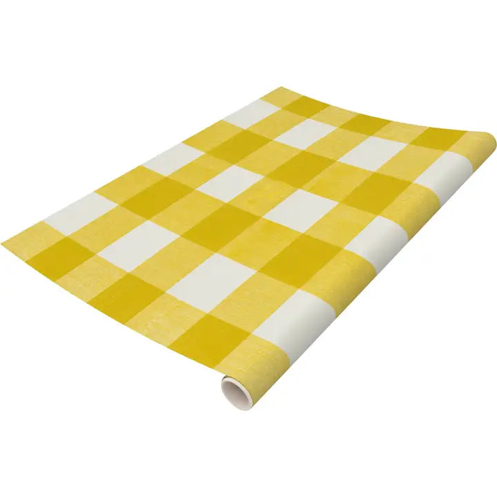 Dallas Gold Buffalo Check Paper Table Runner