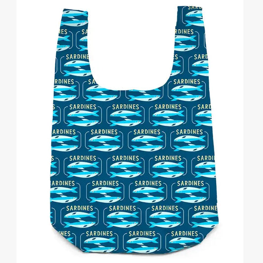Bag Charm Reusable Shopper Bag Sardines