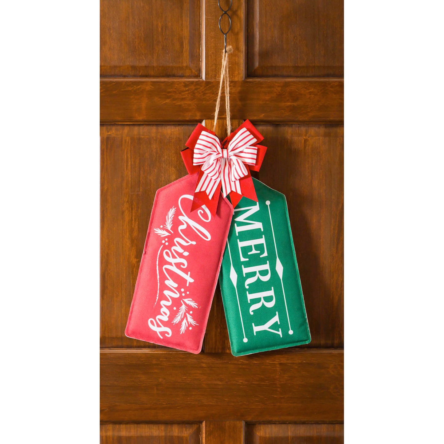 Merry, Happy Reversible Door Tag