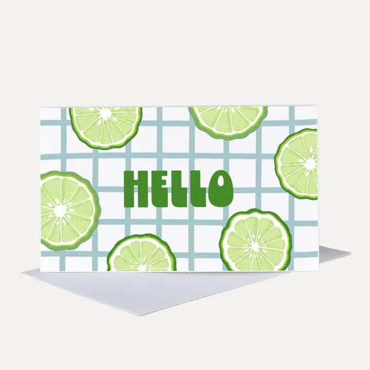 Bergamot Hello Mini Greeting Card