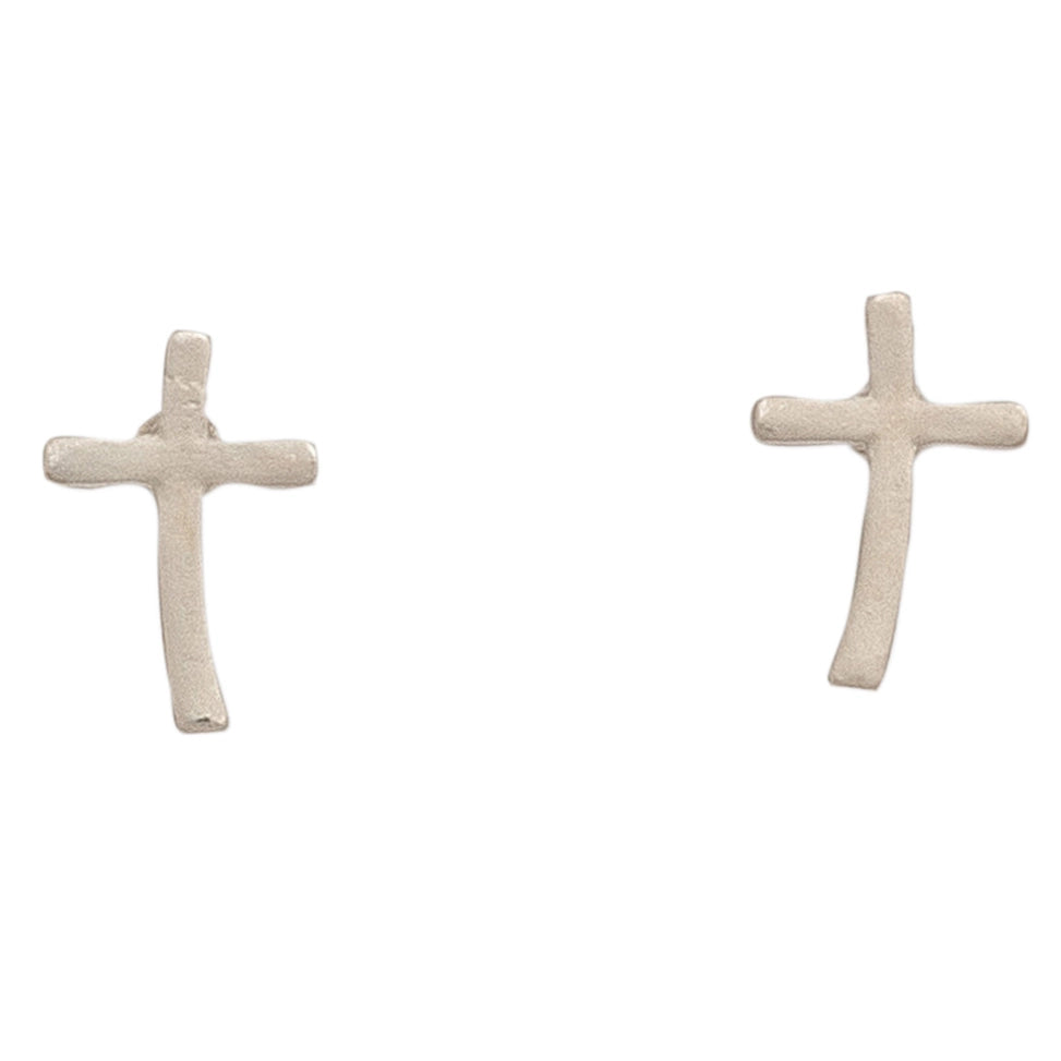 Stud Buds Gold & Silver Cross Earrings