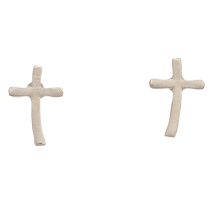 Stud Buds Gold & Silver Cross Earrings