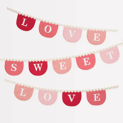 Love Sweet Love Fabric Garland