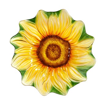 Sunflower Embossed Bird Bath