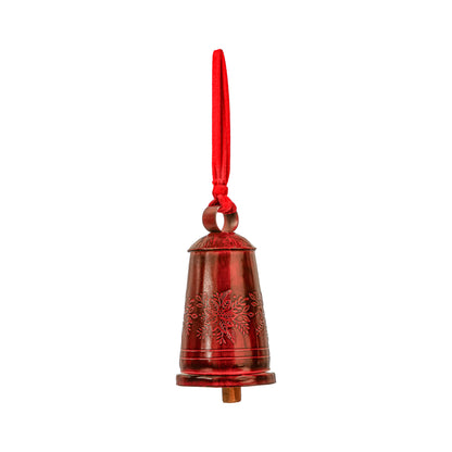 Holiday Outdoor/Indoor Debossed Metal Bell - 8"