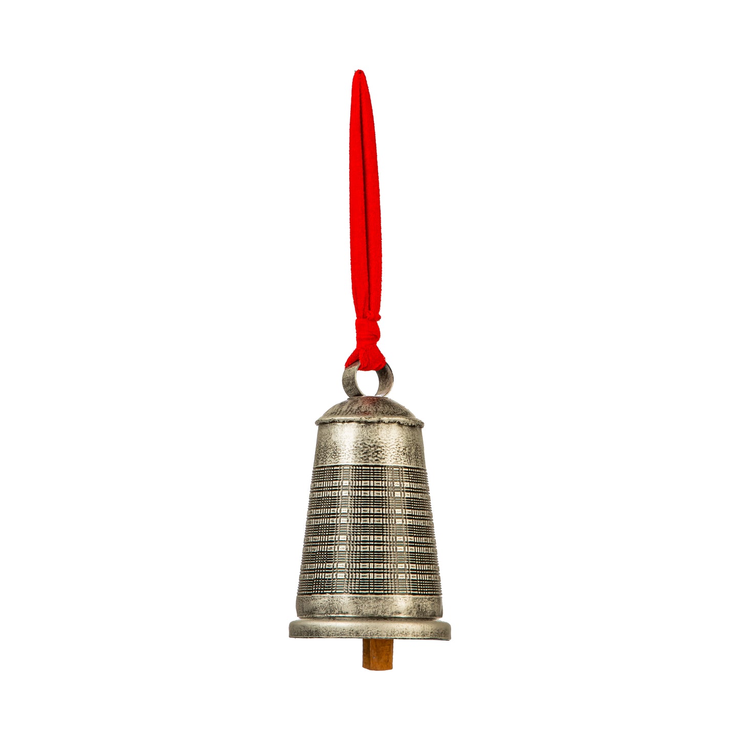 Holiday Outdoor/Indoor Debossed Metal Bell - 8"