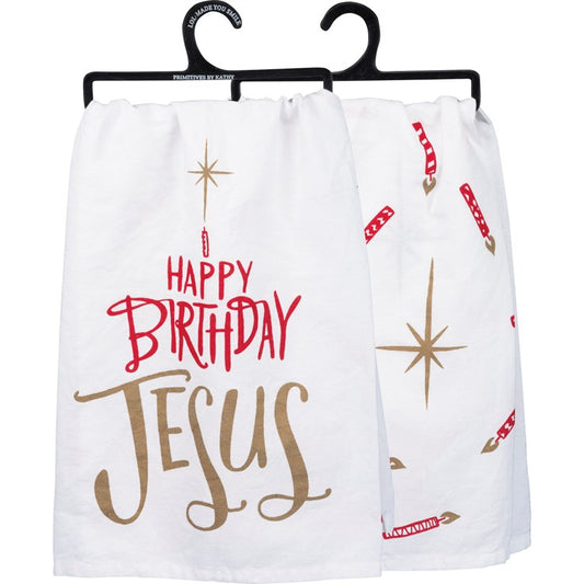 Happy Birthday Jesus Kitchen Towel