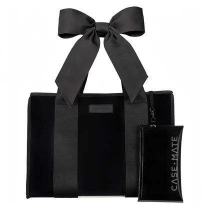 Case-Mate Midnight Black Bow Jelly Tote Bag