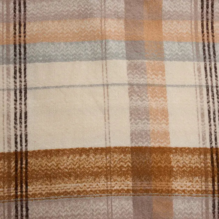 Callen Tartan Plaid Fringe Scarf