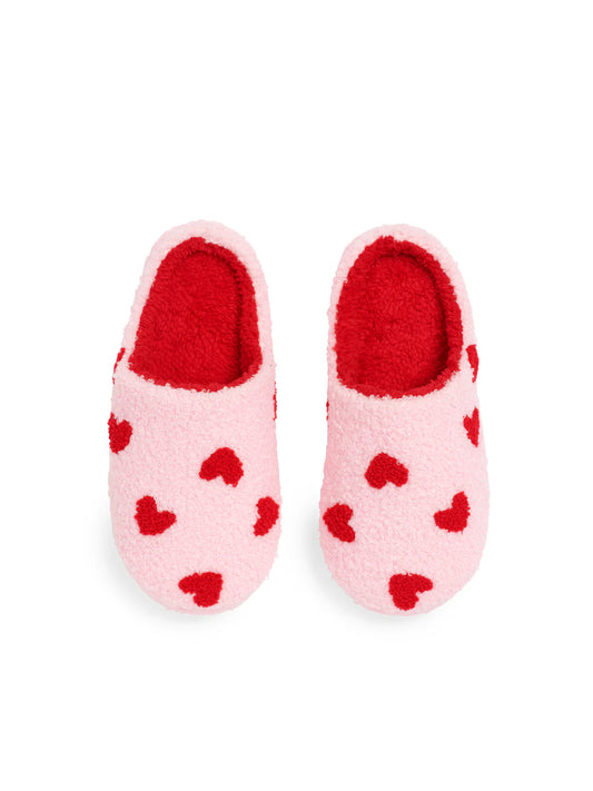 Shiraleah Hearts Slippers - Pink