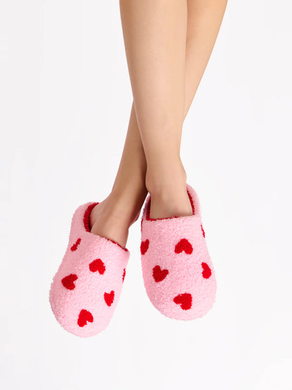 Shiraleah Hearts Slippers - Pink