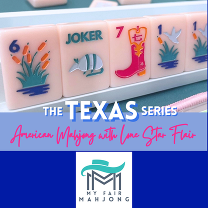 THE TEXAS SERIES - American Mahjong with Lone Star Flair Mahjong Tiles