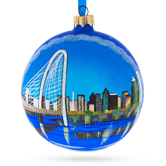Dallas, Texas Glass Ornament