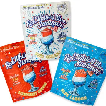 Red, White & Blue Frozen Cocktail Mixers
