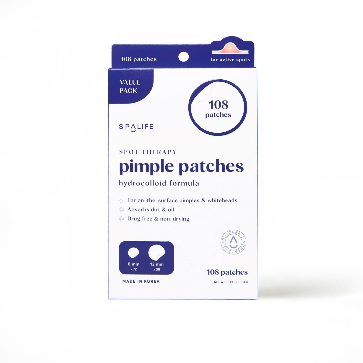 Hydrocolloid Pimple Patches | Acne Spot Treatment | 108 Ct 