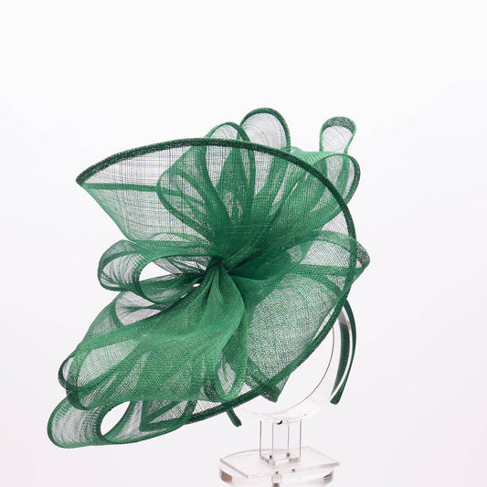 Large Sinamay 3D Design - Facinator On Headband