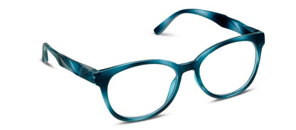 Virginia Teal Blue Light Reader Glasses by Peepers