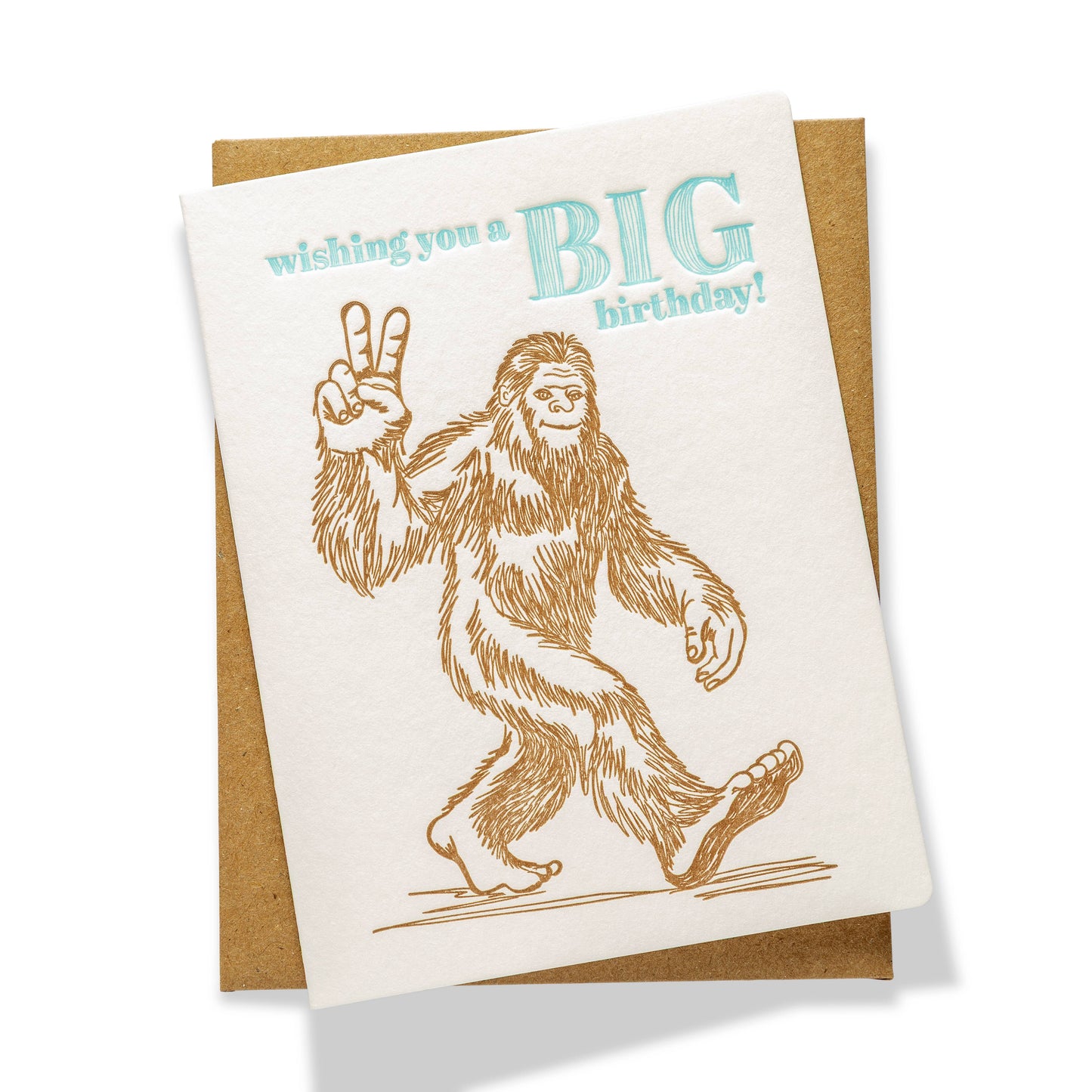 Big Foot Birthday Greeting Card