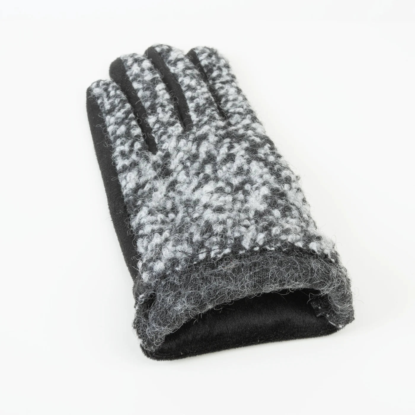 Winter Celia Touchscreen Knit Gloves - Black & Latte