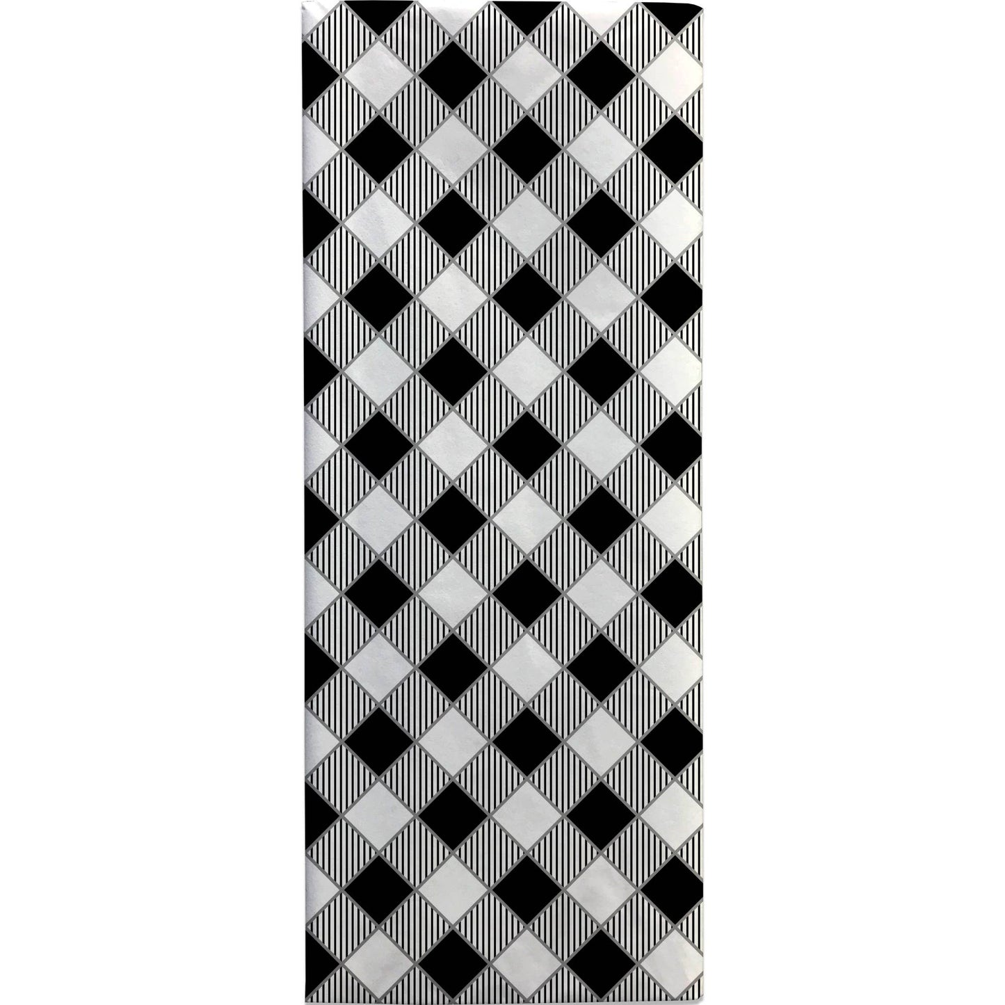 Black Gingham Printed Tissue