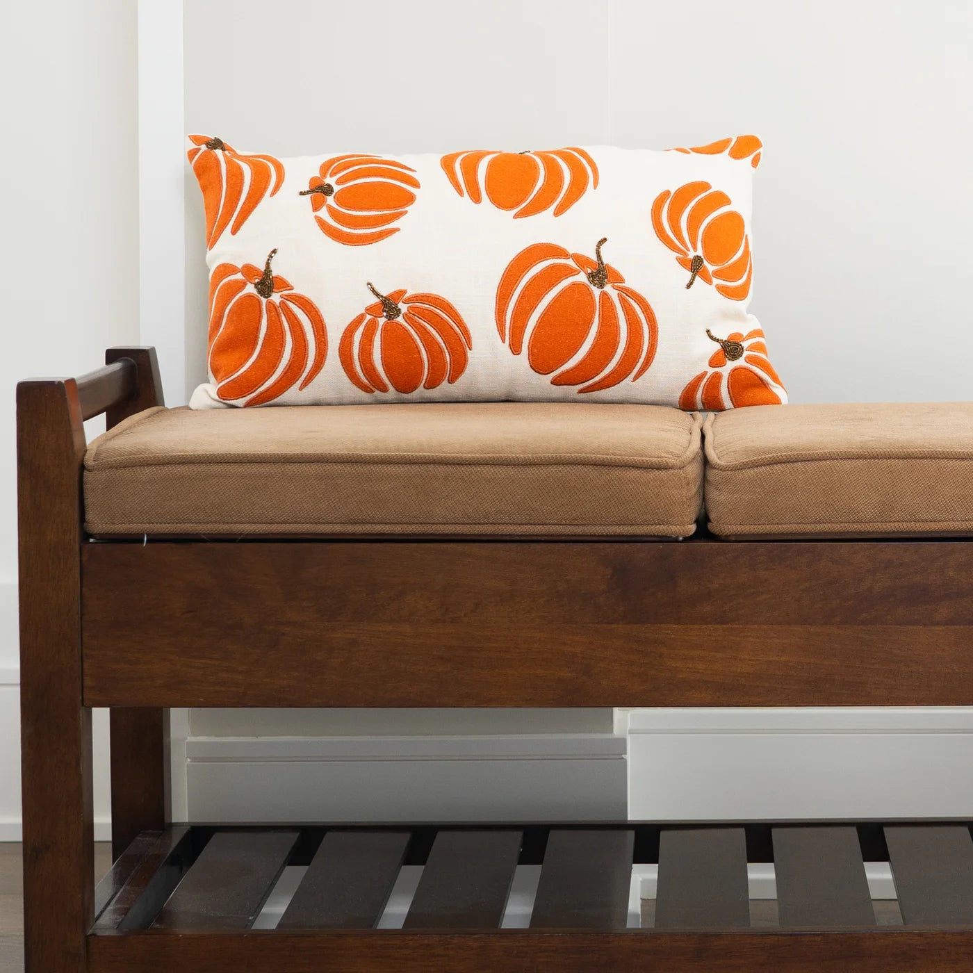 Pumpkin Lumbar Pillow 12x22