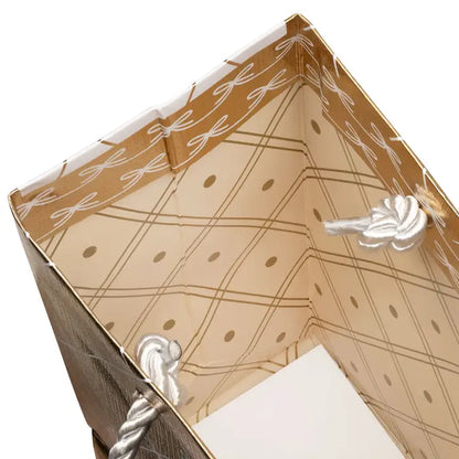 Beautiful Bows Gold Small Gift Bag