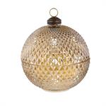 Woodland Storybook Glass Candle with Flickering Flame