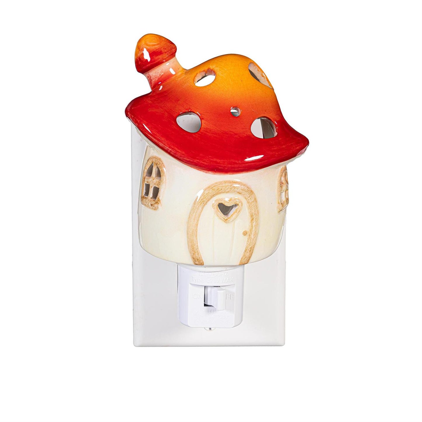 Mushroom Nightlight Ceramic House
