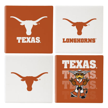 University of Texas Ceramic Coasters Set