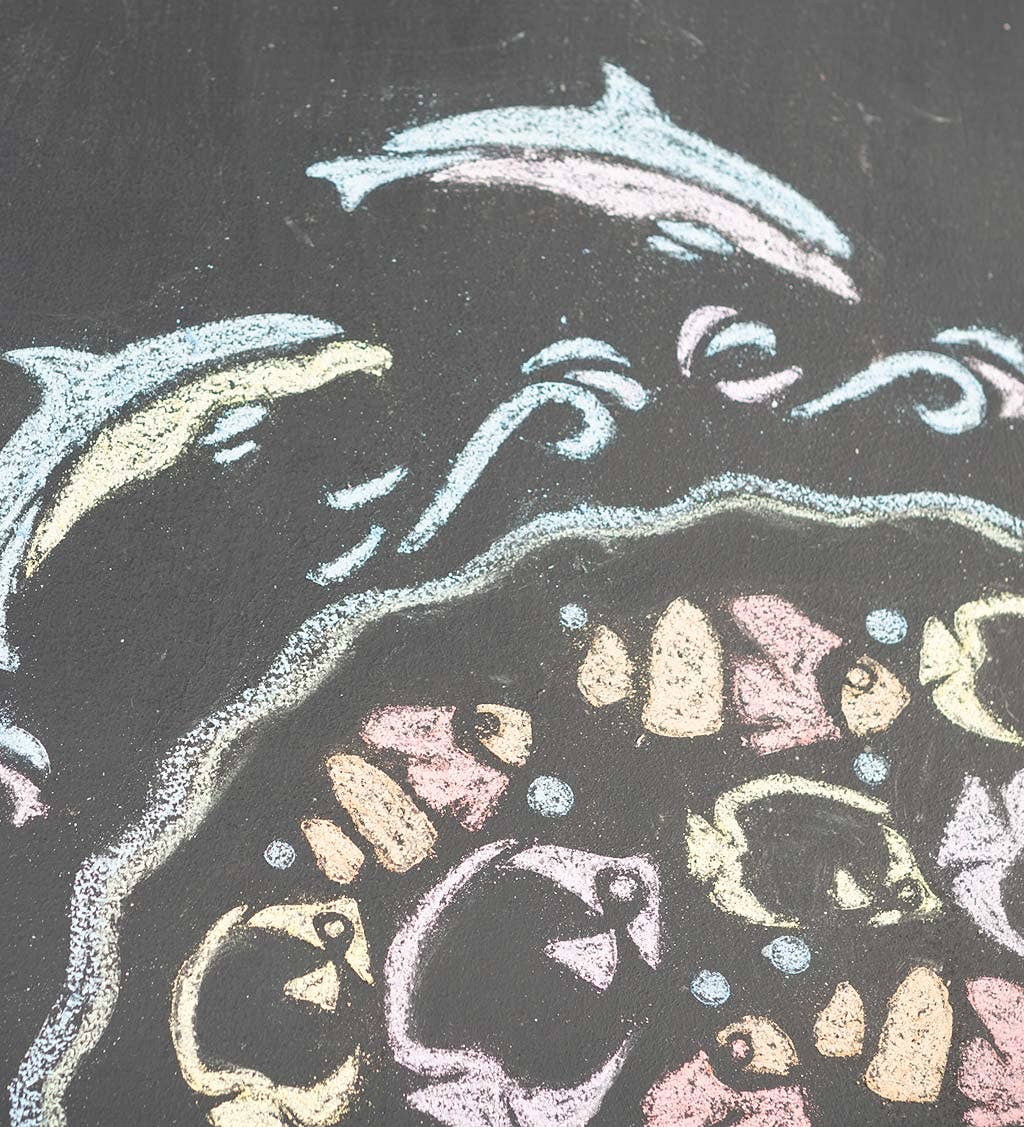 ChalkScapes Mandalas Sidewalk Stencils Chalk Art Kit: Sea