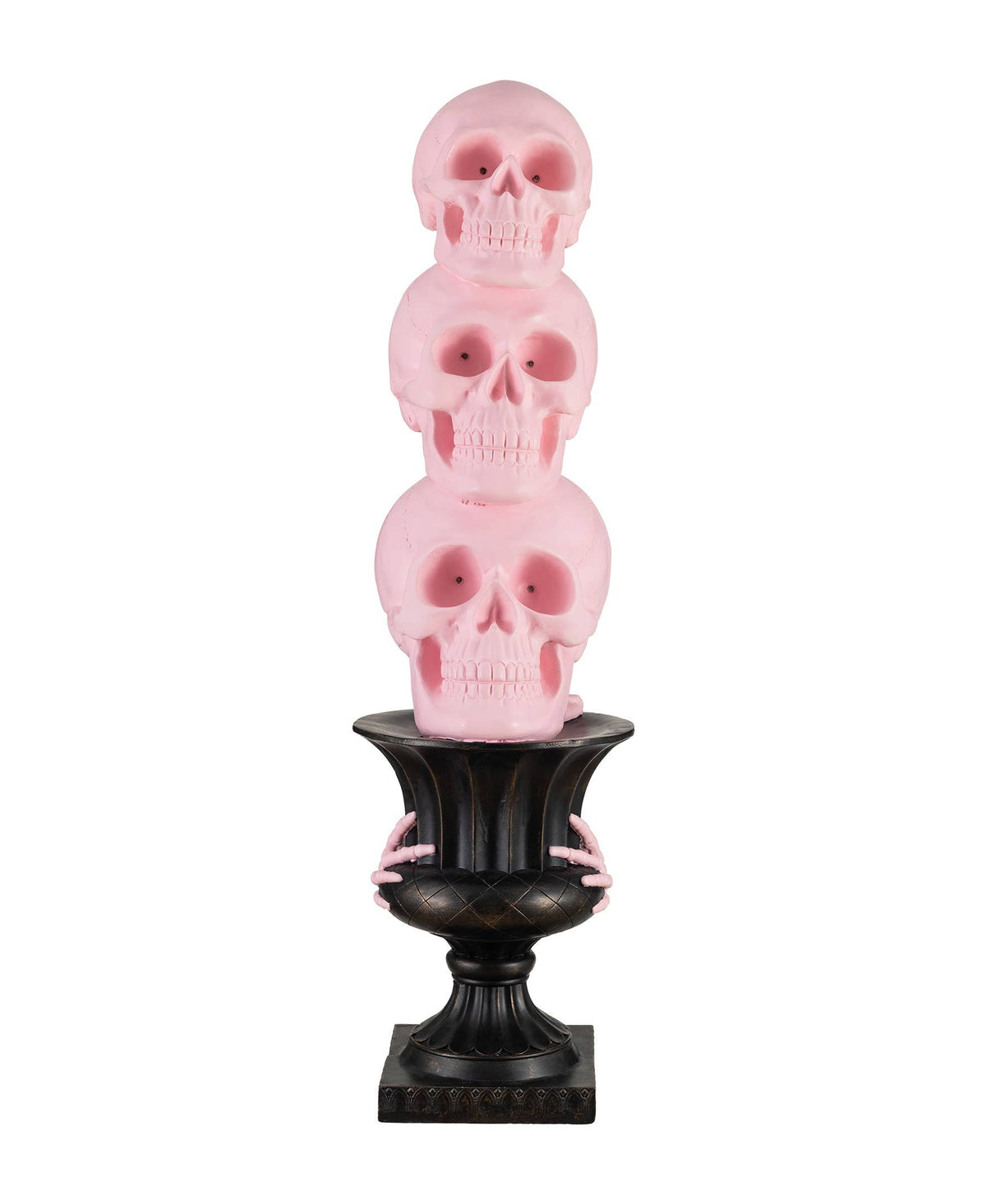 Pink LED Skeleton Topiary Halloween Porch Decor