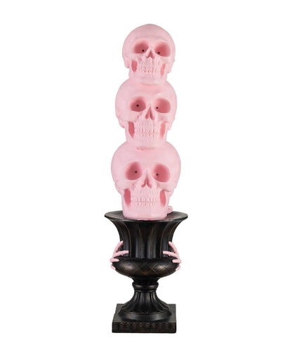 Pink LED Skeleton Topiary Halloween Porch Decor