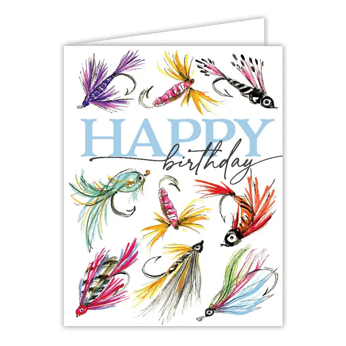 Happy Birthday Fishing Lures Greeting Card